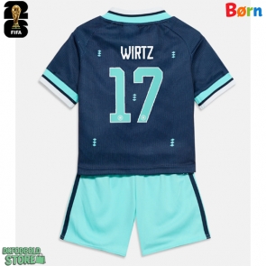 Tyskland Florian Wirtz #17 Replika Babytøj Udebanesæt Børn VM 2026 Kortærmet (+ Korte bukser)